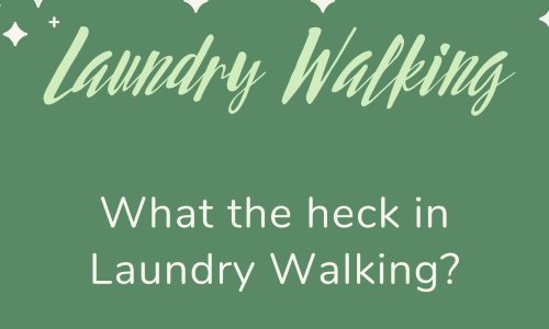 A Crazy Way to get Steps! Laundry Walking