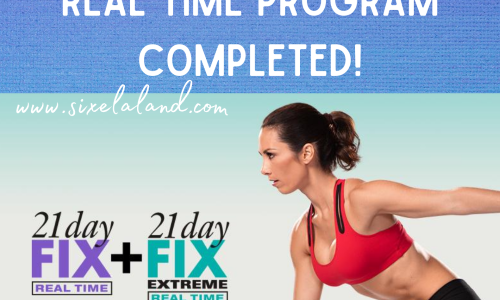 Beachbody 21 Day Fix Real Time Completed